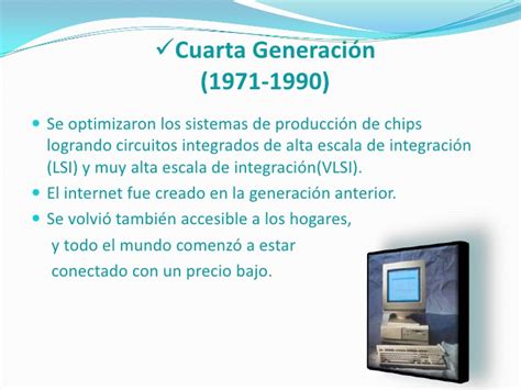 Historia de las Computadoras con sus Generaciones