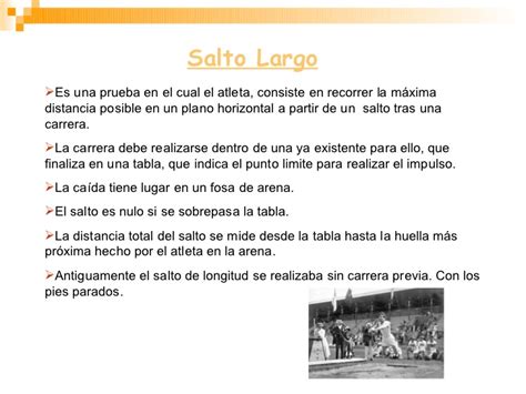 Historia Del Atletismo Salto Largo