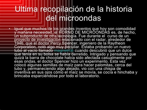 Historia del microondas
