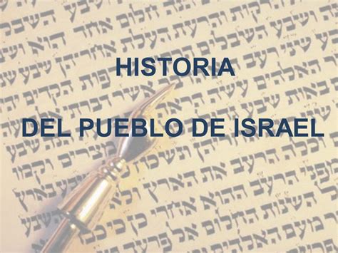 Historia Del Pueblo De Israel | BLSE