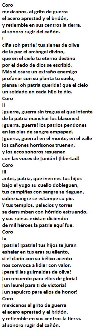 Historia y Letra del Himno Nacional Mexicano Completo