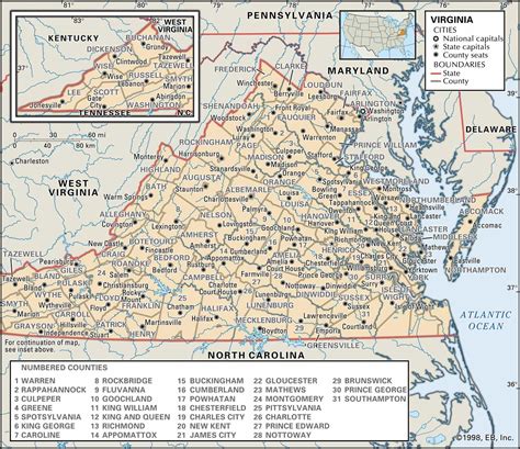 Historical Virginia Map, Atlas & DOT Highway Map Collection