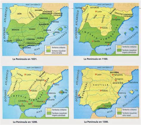 historioseando: La Reconquista. Mapas.