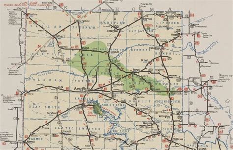 History of Amarillo, Texas: 1939 & 1941 Route Maps of ...