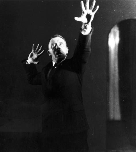 Hitler rehearsing his speech in front of the mirror, 1925