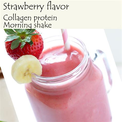 HNB   Strawberry Flavor Bovine Collagen Protein Morning ...