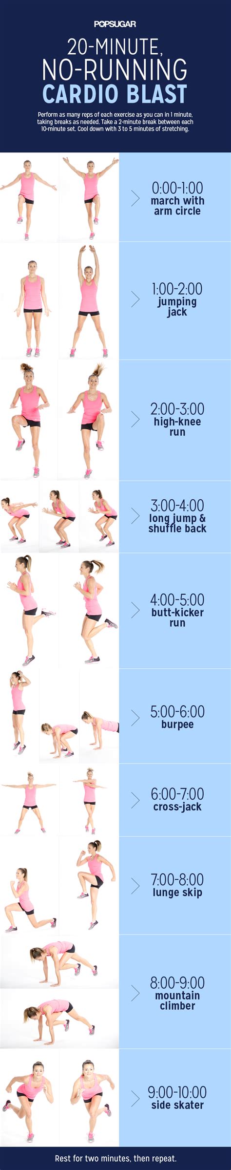 Home Cardio Workout | No Running | POPSUGAR Fitness