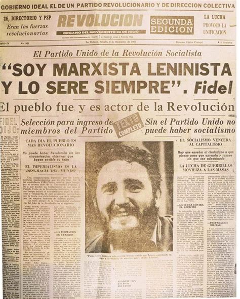 Homenaje de Fidel a Marx:  Soy marxista leninista y lo ...