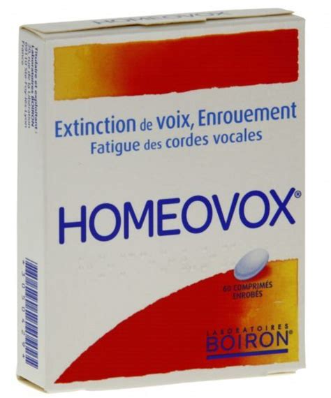 Homeovox de BOIRON para la afonía y el dolor de garganta ...