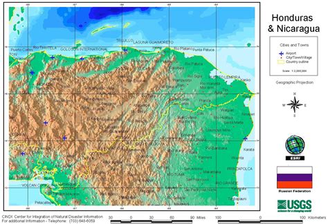 Honduras Maps   Perry Castañeda Map Collection   UT ...