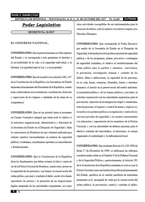 Honduras, Nación y Mundo: Publicadas en La Gaceta las dos ...