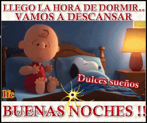 Hora De Descansar Y Dormir Buenas Noches Snoopy GIF ...