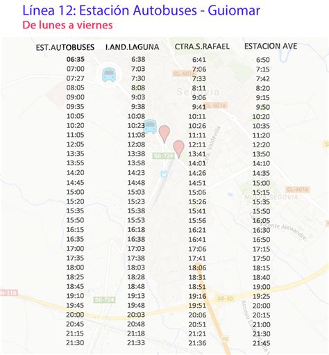 Horarios de autobuses a la Estación AVE Segovia | Acueducto2