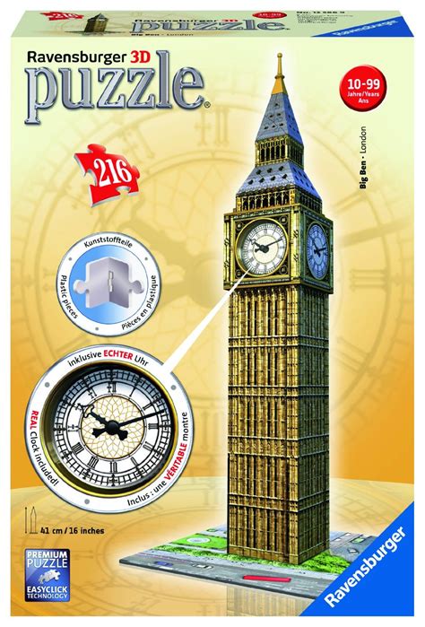 Horloge   Puzzle 3D   Big Ben Ravensburger 12586 216 ...