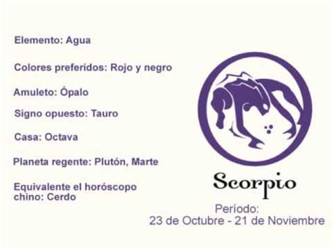 Horoscopo de Escorpio   Caracteristicas y Significado ...