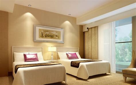 Hotel room design.