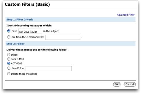 How do I create custom email filters in MSN Hotmail?   Ask ...
