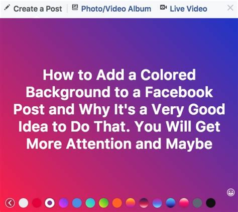 How to Add Color to Your Facebook Posts and Get the ...
