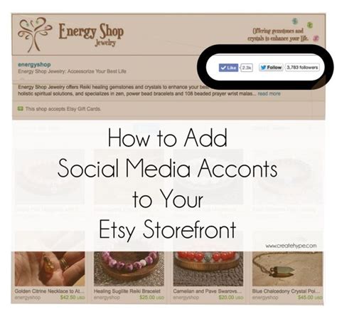 How to Add Facebook and Twitter to Your Etsy Shop Banner