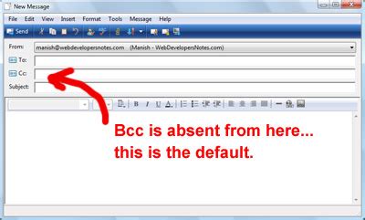 How to add the Bcc column to Vista s Windows Mail for ...