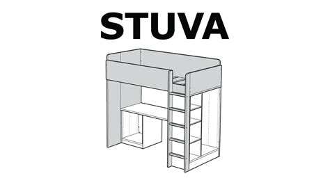 How to assemble the STUVA loft bed frame YouTube