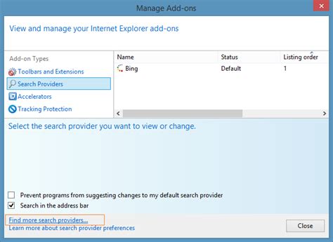 How To Change Internet Explorer Default Search Provider To ...
