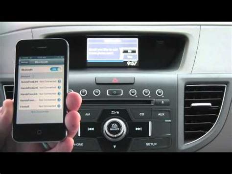 How to connect your phone to a Honda CRV   bluetooth ...