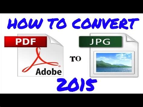 How To Convert PDF To JPG | PDF To JPEG   YouTube