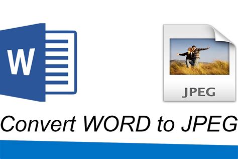 How to Convert Word File to JPEG YouTube