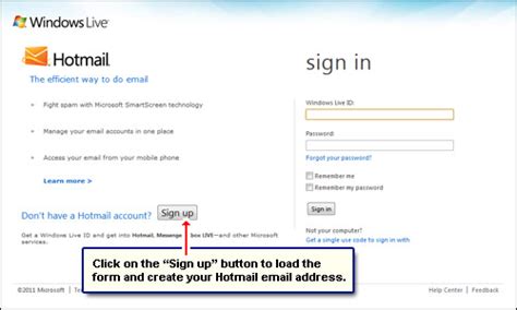 How to create Hotmail account get a free email address ...