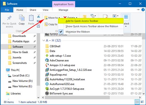 How to Customize File Explorer’s Quick Access Toolbar in ...