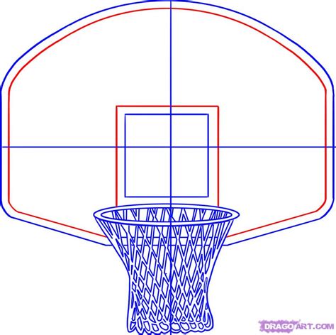 How to Draw a Basketball Hoop, Step by Step, Sports, Pop ...