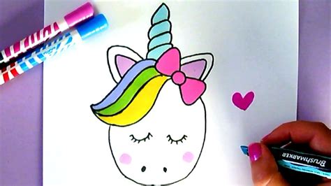 HOW TO DRAW A CUTE UNICORN   YouTube | Drawings ...
