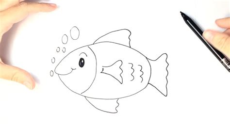 How to draw a Fish for Kids   YouTube