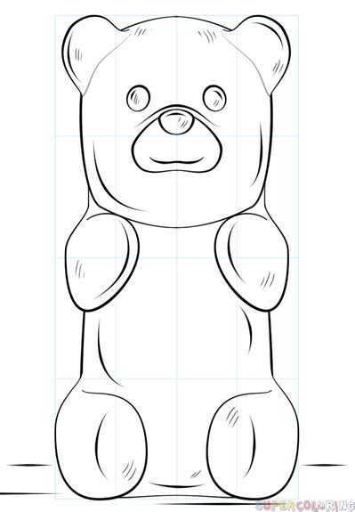 How to draw a gummy bear | Step by step Drawing tutorials