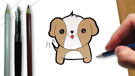 How to draw a kawaii dog   YouTube