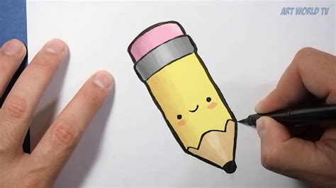 How to Draw a Kawaii Pen | Como Dibujar un Lapiz | Dibujos ...