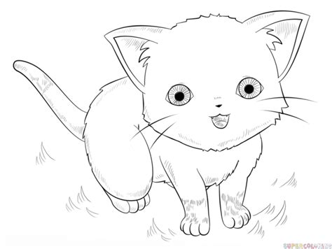 How to draw an anime cat | Step by step Drawing tutorials