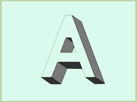 How to Draw Shadow Effect 3D Block Letters  with Examples