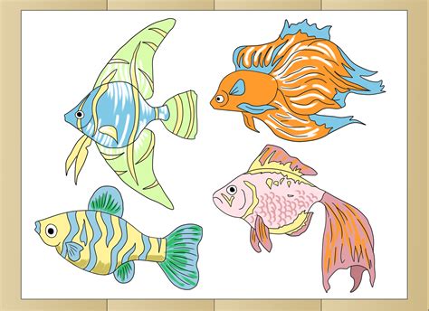 How to Draw Tropical Fishes: 8 Steps  with Pictures    wikiHow