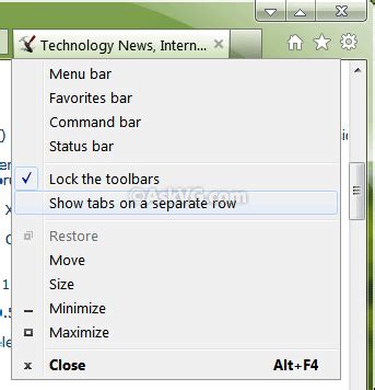 How to Enable Menu Bar, Favorites Bar, Command Bar and ...