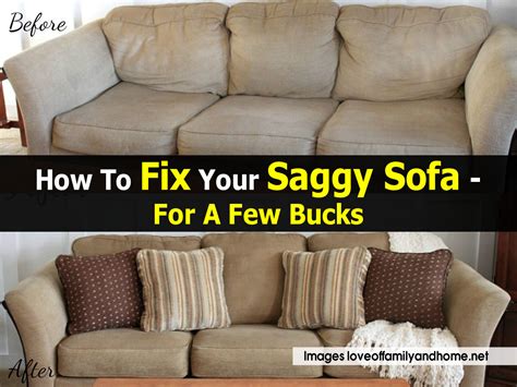 How To Fix A Saggy Sofa Easy Inexpensive Saggy Couch ...