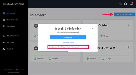 How to install Bitdefender on Windows XP and Windows Vista?