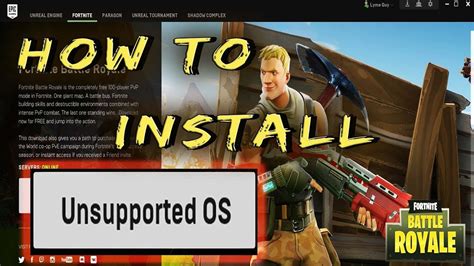 How To Install Fortnite With Unsupported OS   YouTube