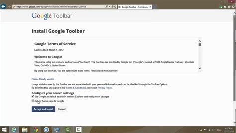 How to Install Google Toolbar on Internet Explorer   YouTube
