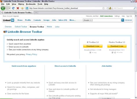How to Install the LinkedIn Internet Explorer Toolbar ...