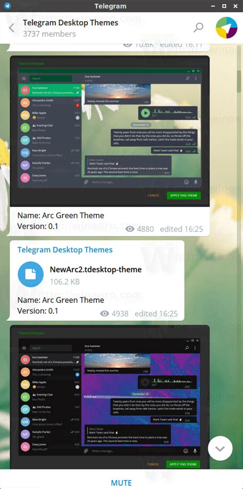 How to Install Themes in Telegram Desktop   Winaero