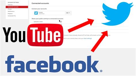How to Link/Connect Youtube to Facebook and Twitter ...