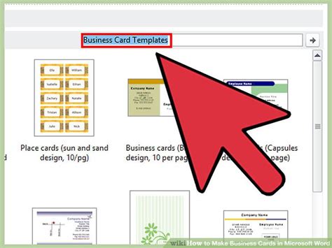 How to Make Business Cards in Microsoft Word  with Pictures
