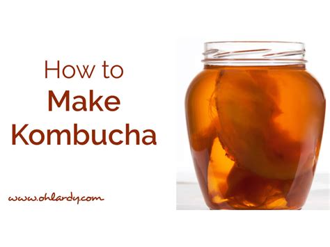 How to Make Kombucha Tea at Home   Oh Lardy